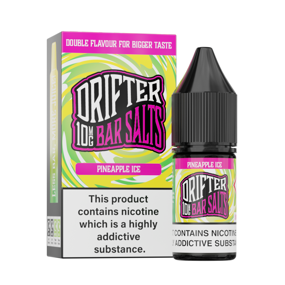 Drifter Bar Salts Pineapple Ice 10mg Nicotine Salt E-Liquid