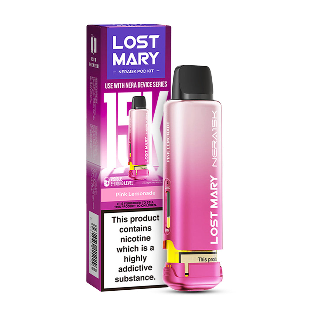 Pink Lemonade Lost Mary Nera Replacement Pods for Nera 30K Fullview Pod Kit