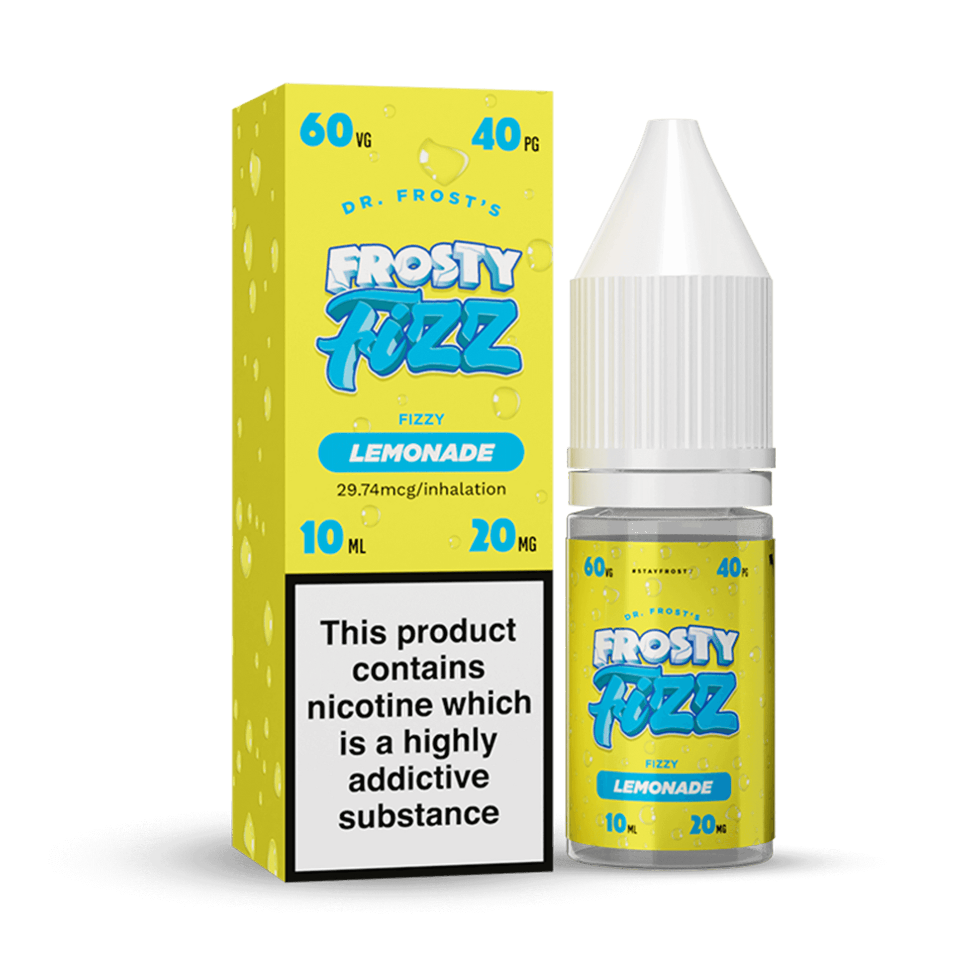 Dr Frost Frosty Fizz Fizzy Lemonade 10ml Nicotine Salt E-Liquid