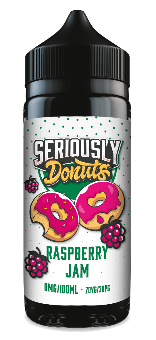 Doozy Vape Co Seriously Donuts Raspberry Jam 100ml Shortfill E-Liquid