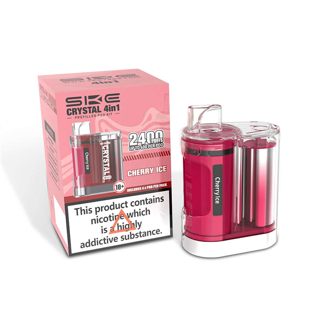 Cherry Ice SKE Crystal 4 in 1 Vape Kit