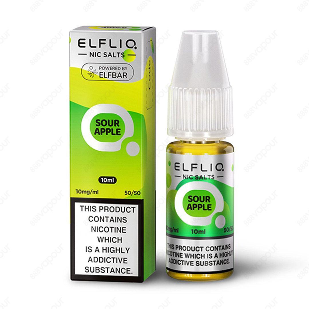 Elf Bar Elfliq Sour Apple 10ml Nicotine Salt E-Liquid