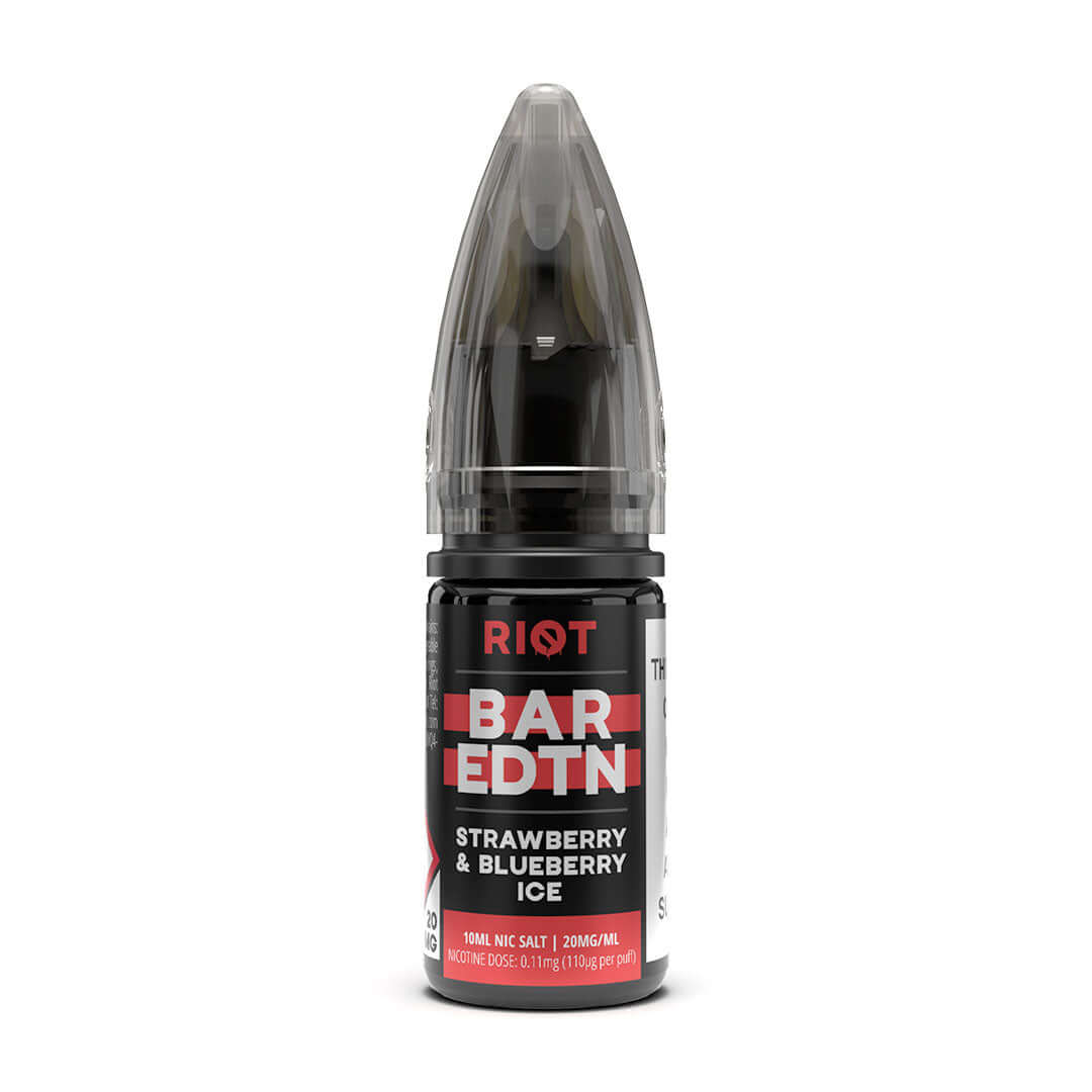 Riot Squad Bar Edition Strawberry and Blueberry Ice 10ml Nicotine Salt E-Liquid