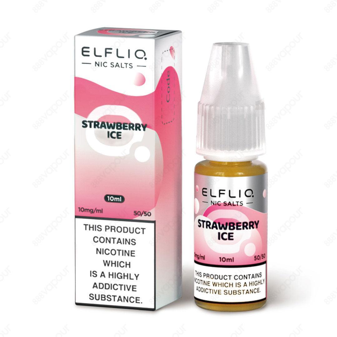 Elf Bar Elfliq Strawberry Ice 10ml Nicotine Salt E-Liquid
