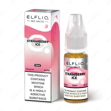 Elf Bar Elfliq Strawberry Ice 10ml Nicotine Salt E-Liquid