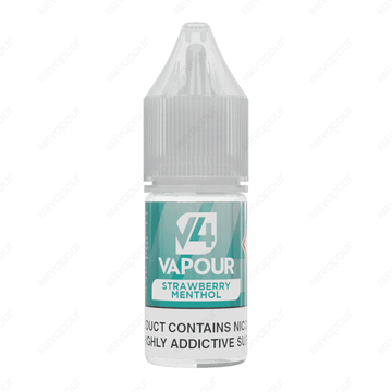 V4 Vapour Strawberry Menthol 0mg Freebase 10ml E-Liquid