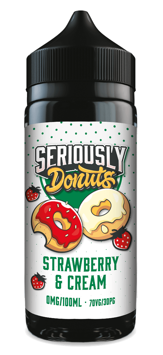 Doozy Vape Co Seriously Donuts Strawberry and Cream 100ml Shortfill E-Liquid