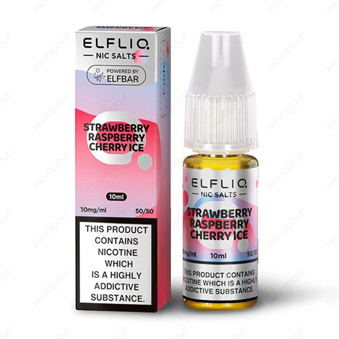 Elf Bar Elfliq Strawberry Raspberry Cherry Ice 10ml Nicotine Salt E-Liquid