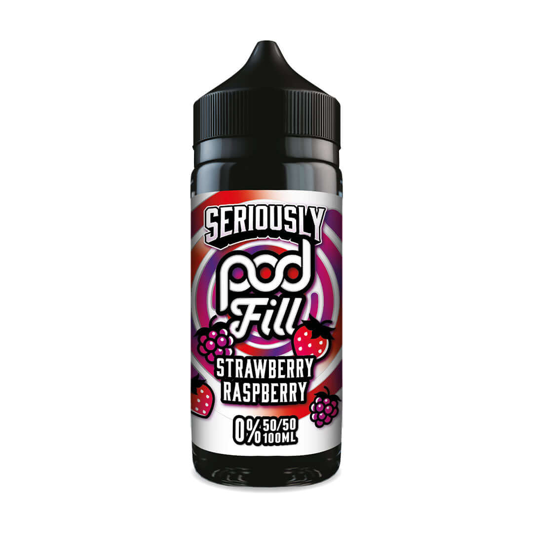 Doozy Vape Co Seriously Pod Fill Strawberry Raspberry 100ml Shortfill E-Liquid