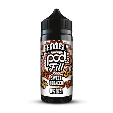 Doozy Vape Co Sweet Tobacco Seriously Pod Fill X2 120ml Shortfill E-Liquid