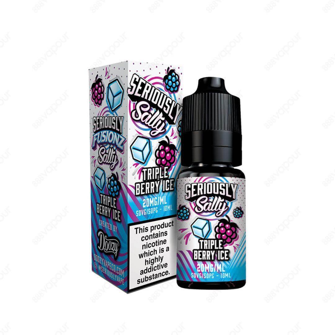 Doozy Vape Co Seriously Fusions Triple Berry Ice 10ml Nicotine Salt E-Liquid