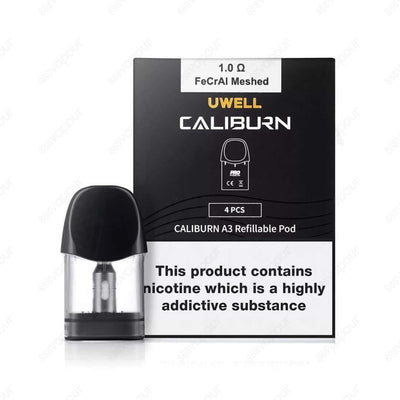 UWELL Caliburn A3S Replacement Pods (4 Pack) | £9.99 | 888 Vapour | Enhance your vaping experience with the Uwell Caliburn A3S Replacement Pods, available at 888 Vapour. Specifically designed for the Uwell Caliburn A3S device, these replacement pods offer