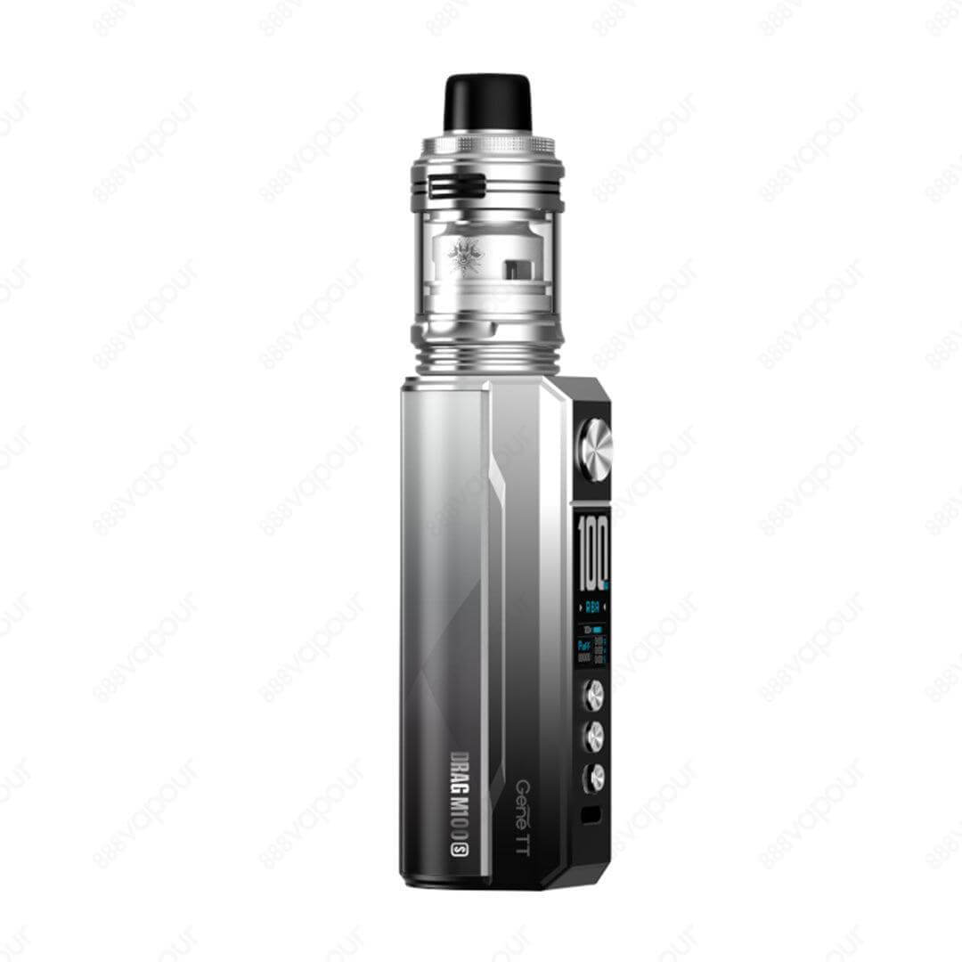 Silver and Black Voopoo M100s Kit