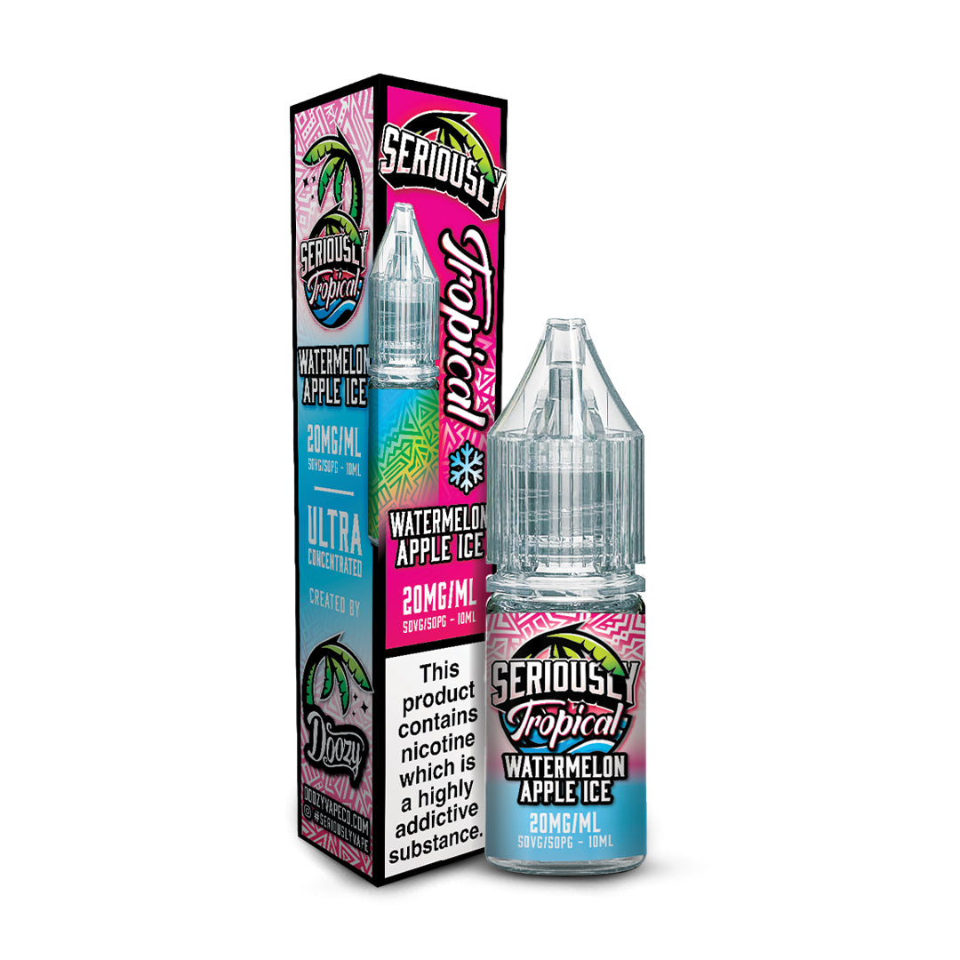 Watermelon Apple Ice Doozy Vape Co Seriously Tropical 10ml Nicotine Salt E-Liquid
