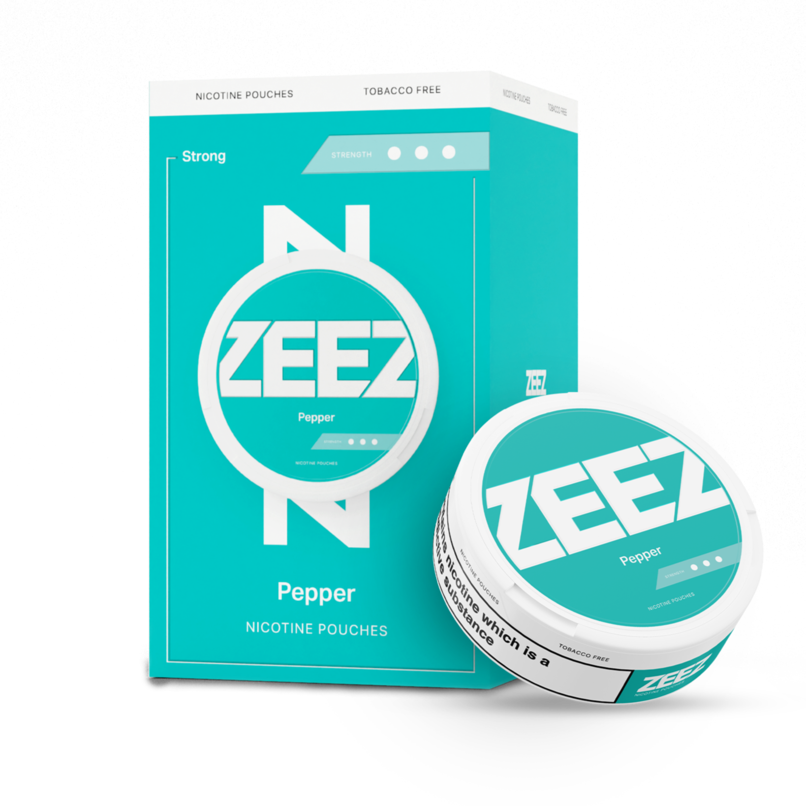 ZEEZ Peppermint Nicotine Pouches with box