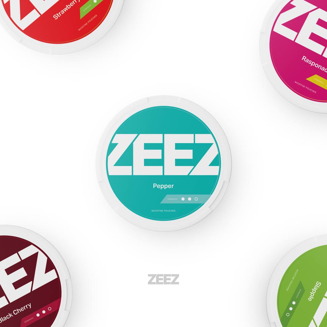 ZEEZ Peppermint Nicotine Pouches with box
