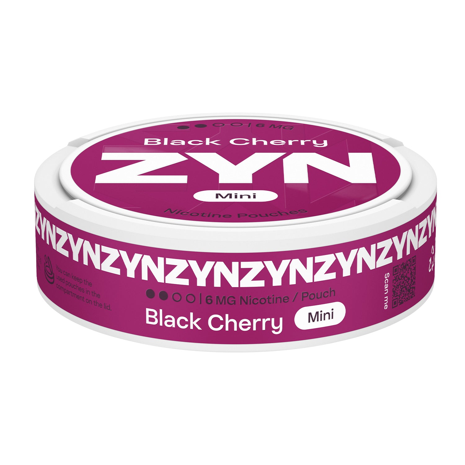 Black Cherry ZYN Mini Nicotine Pouches 6mg