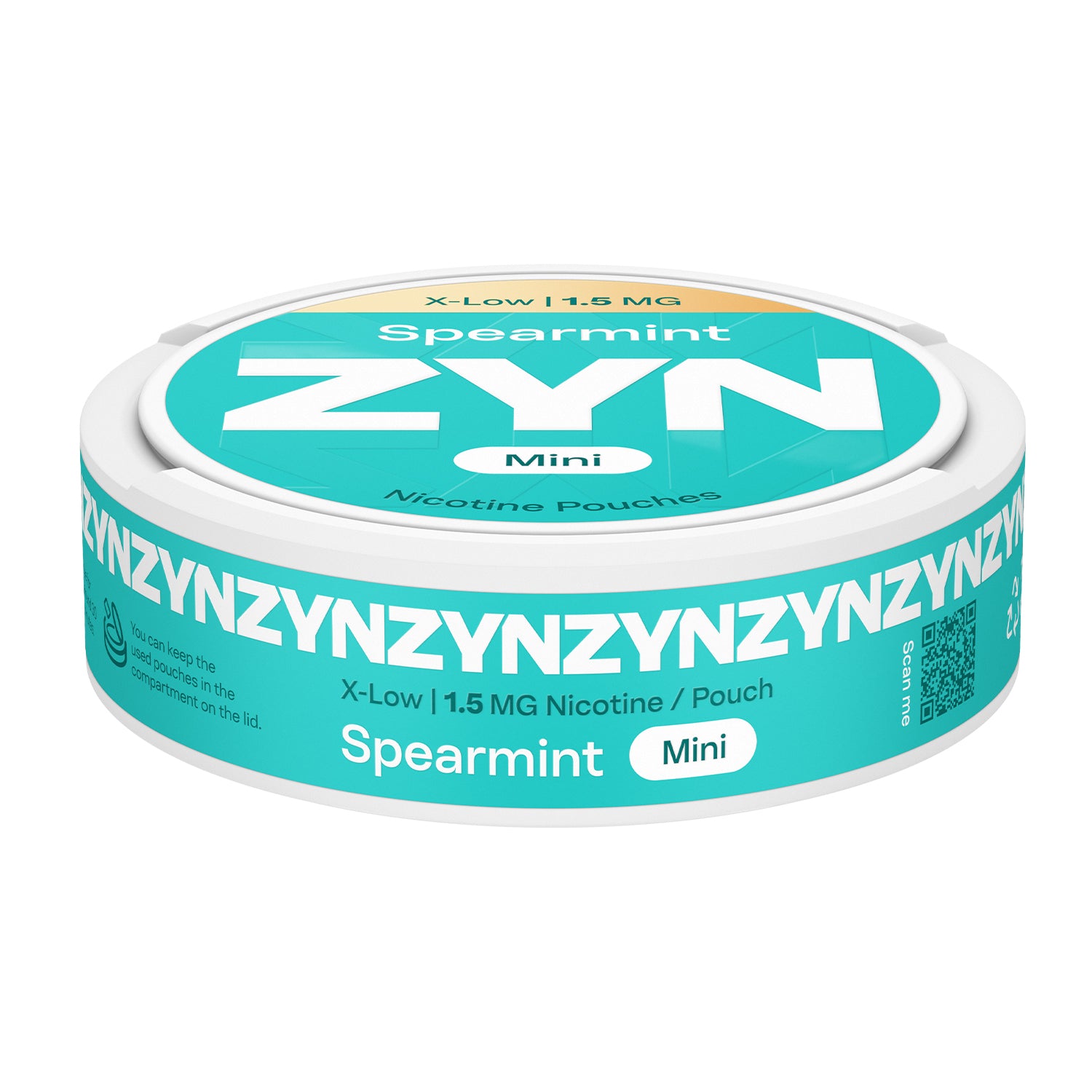 Spearmint ZYN Mini Nicotine Pouches X-Low 1.5mg