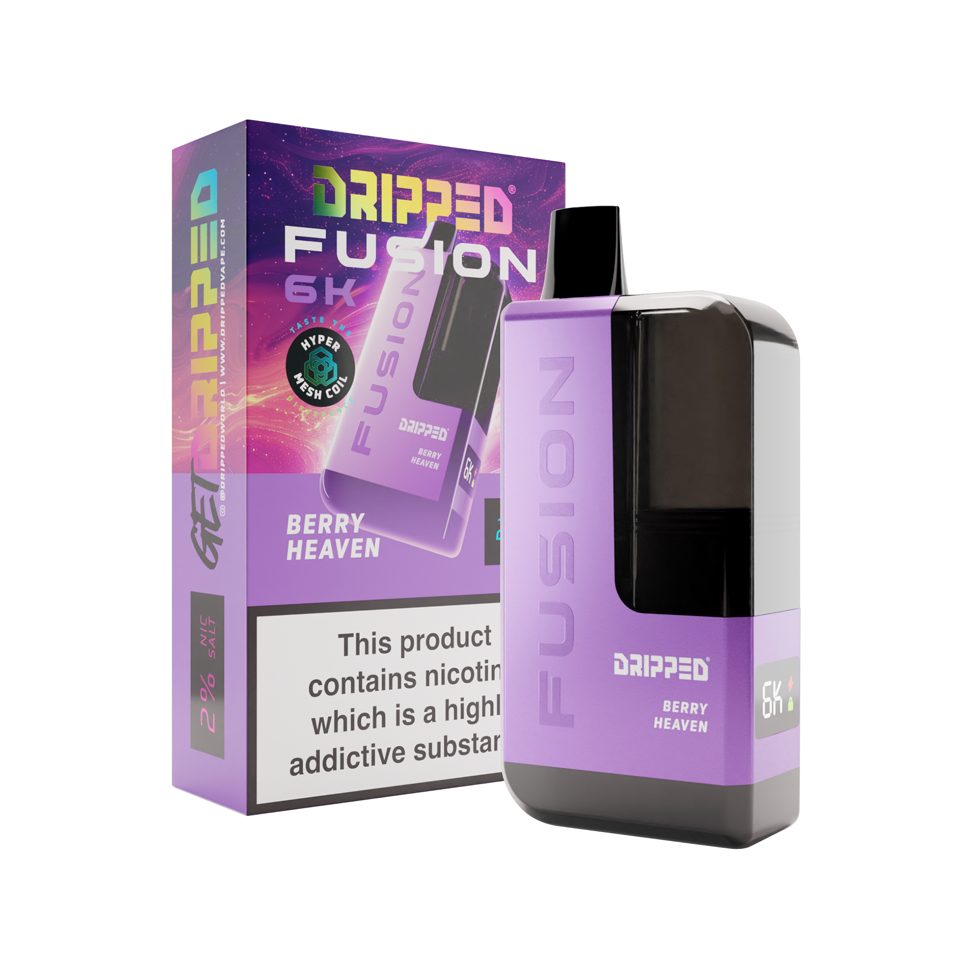 Berry Heaven Dripped Fusion 6k Disposable Kit