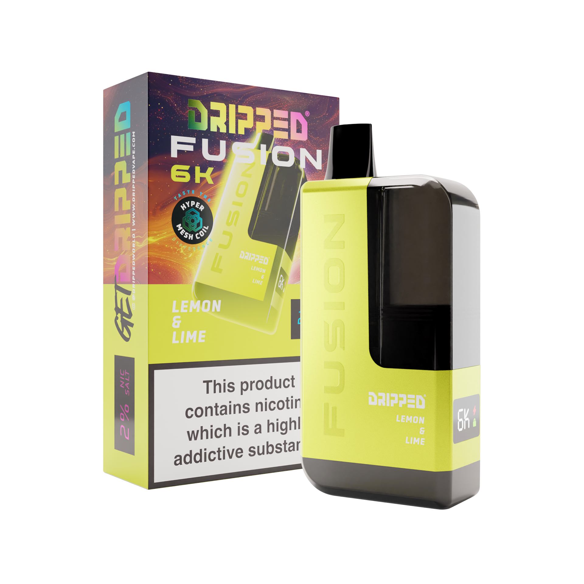Lemon & Lime Dripped Fusion 6k Disposable Kit