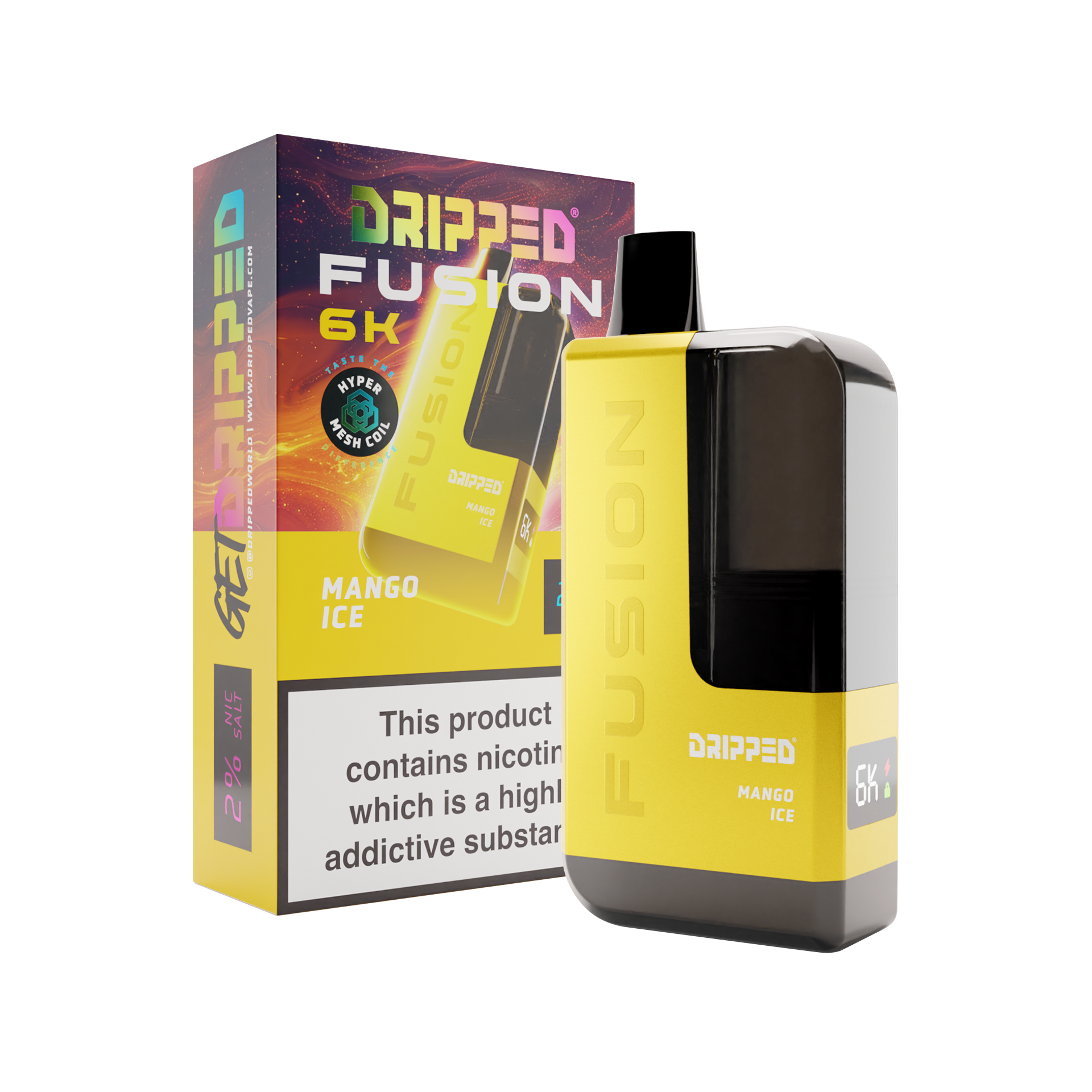 Mango Ice Dripped Fusion 6k Disposable Kit