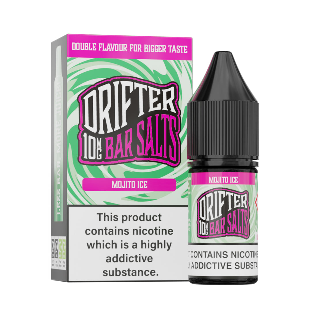 Drifter Bar Salts Mojito Ice 10mg Nicotine Salt E-Liquid