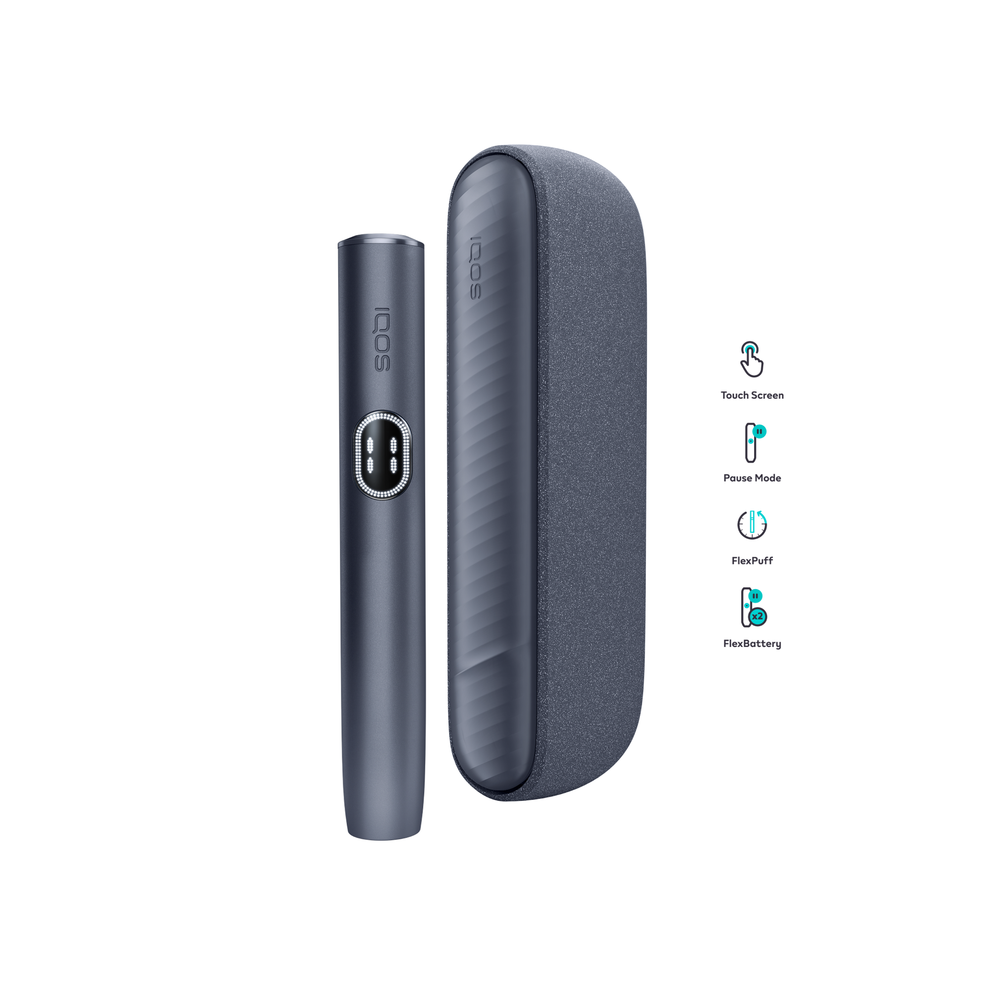 IQOS ILUMA-i Kit from front with case