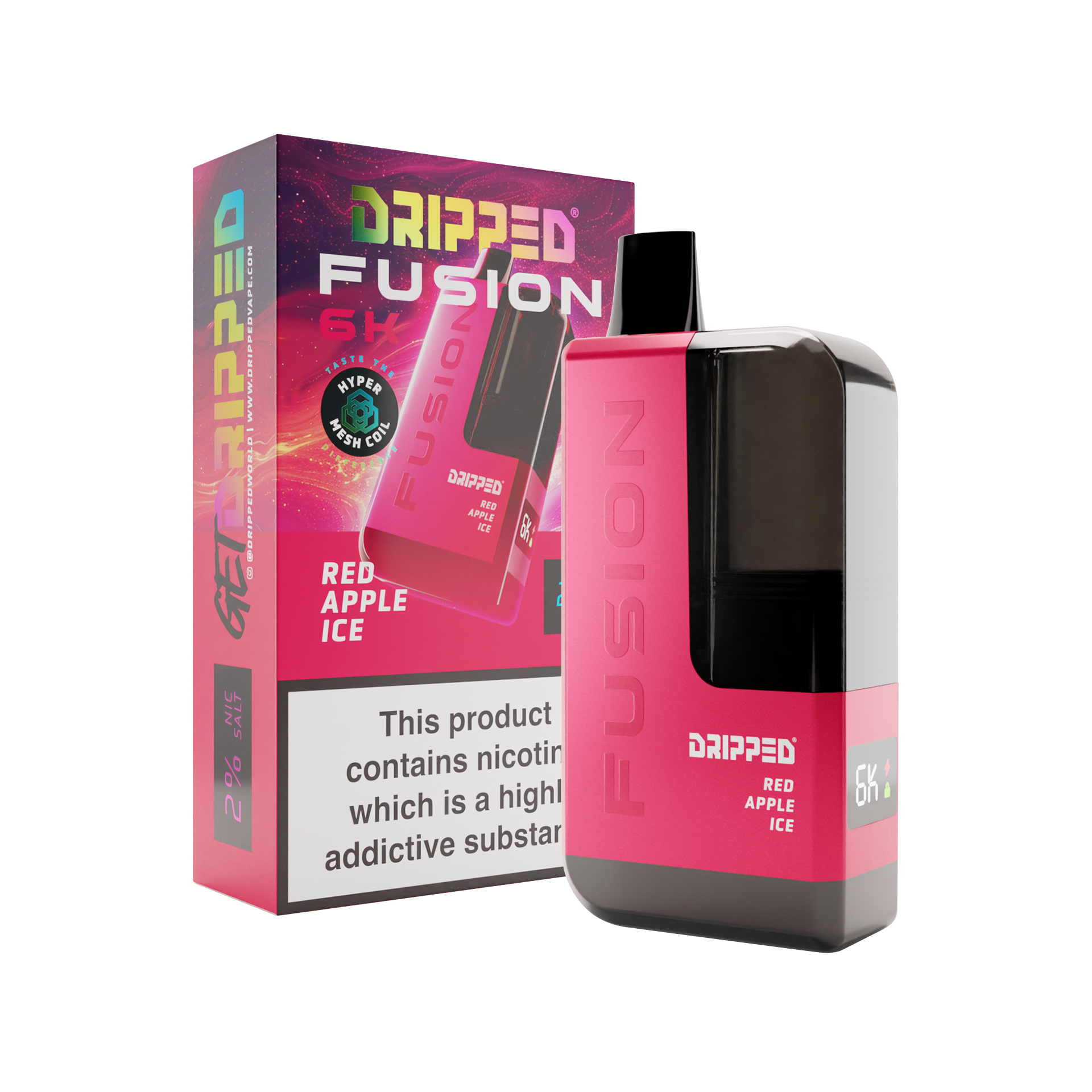 Red Apple Ice Dripped Fusion 6k Disposable Kit
