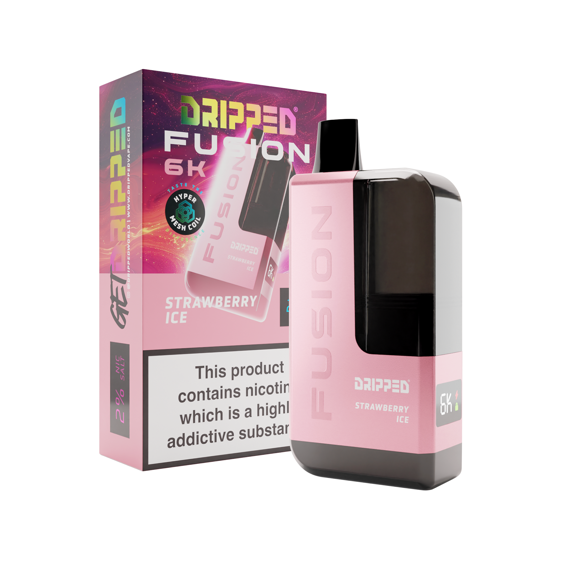 Strawberry Ice Dripped Fusion 6k Disposable Kit