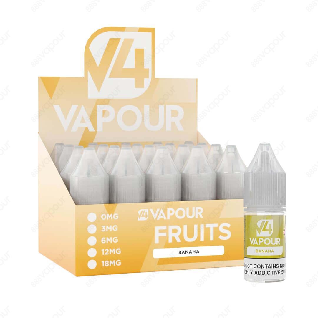 V4 Vapour Banana 10ml Freebase E-Liquid with box