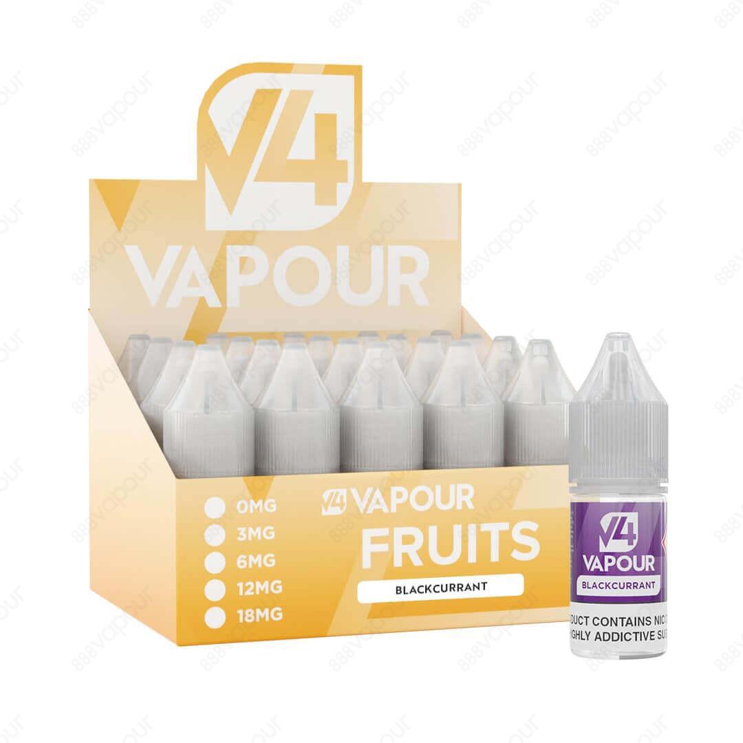 V4 Vapour Blackcurrant 10ml Freebase E-Liquid with box