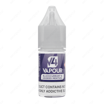 V4 Vapour Blackcurrant & Aniseed Menthol 10ml Freebase E-Liquid