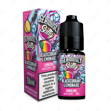 Doozy Vape Co Seriously Salty Blackcurrant Lemonade 10ml Nicotine Salt E-Liquid