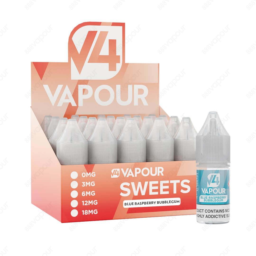 V4 Vapour Blue Raspberry Bubblegum 10ml Freebase E-Liquid