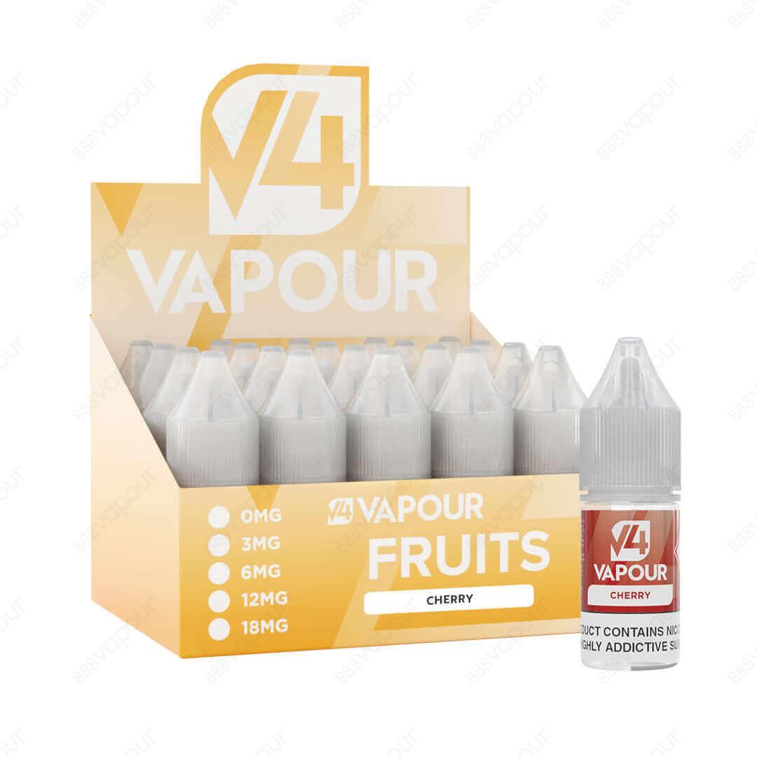 V4 Vapour Cherry 10ml Freebase E-Liquid with box