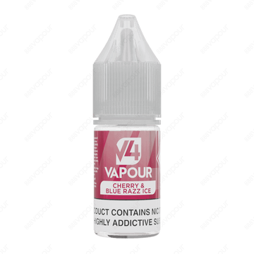 V4 Vapour Cherry & Blue Razz Ice 10ml Freebase E-Liquid