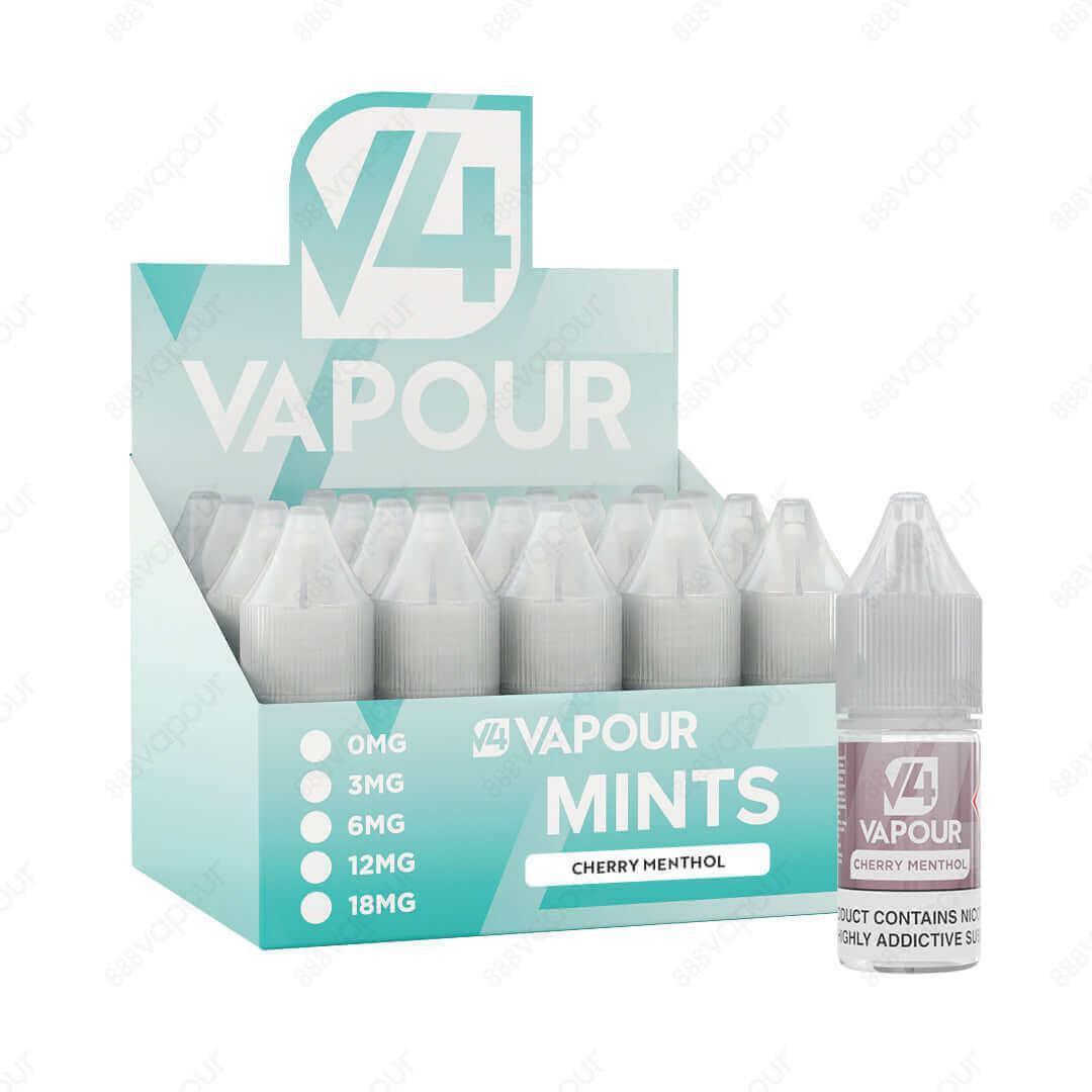 V4 Vapour Cherry Menthol 10ml Freebase E-Liquid