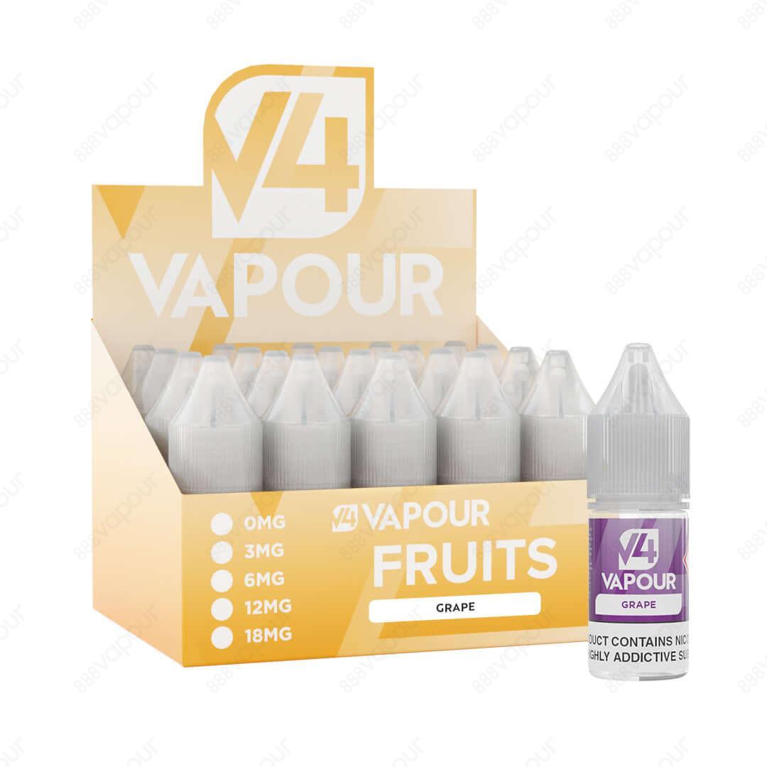 V4 Vapour Grape 10ml Freebase E-Liquid with box