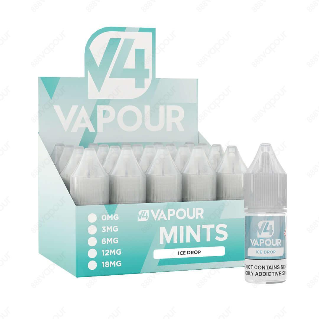 V4 Vapour Ice Drop 10ml Freebase E-Liquid with box