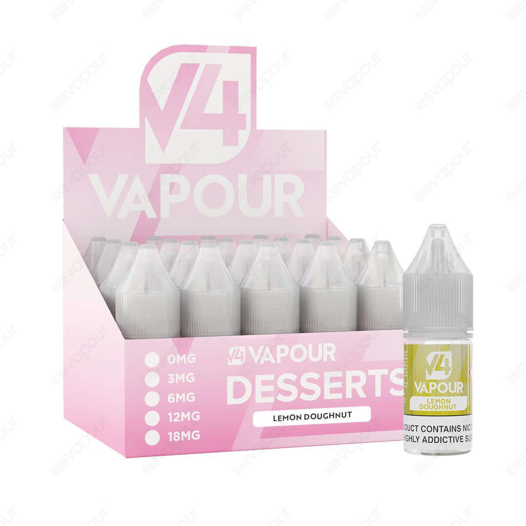 V4 Vapour Lemon Doughnut 10ml Freebase E-Liquid with box