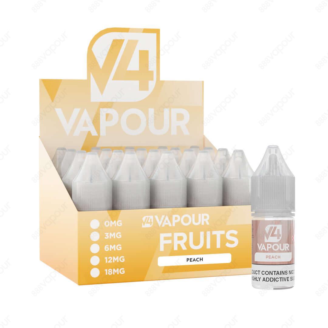 V4 Vapour Peach 10ml Freebase E-Liquid with box