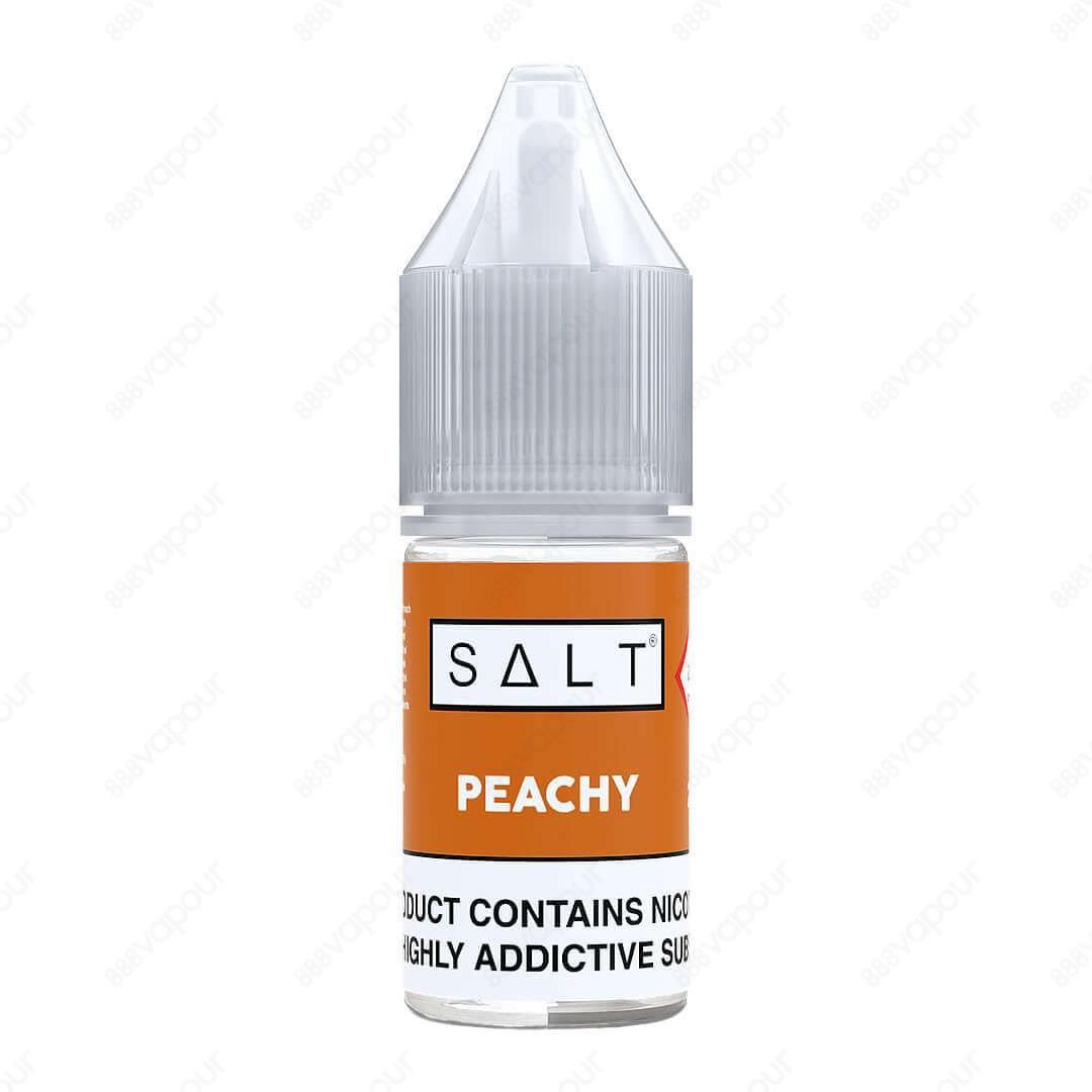 SALT Peachy E-Liquid - Nicotine Salts - From £2.49 - 888 Vapour | £3.49 | 888 Vapour | SALT Peachy nicotine salt e-liquid by SALT is fresh peaches and apricots with a dash of cream. Salt nicotine is made from the same nicotine found within the tobacco pla