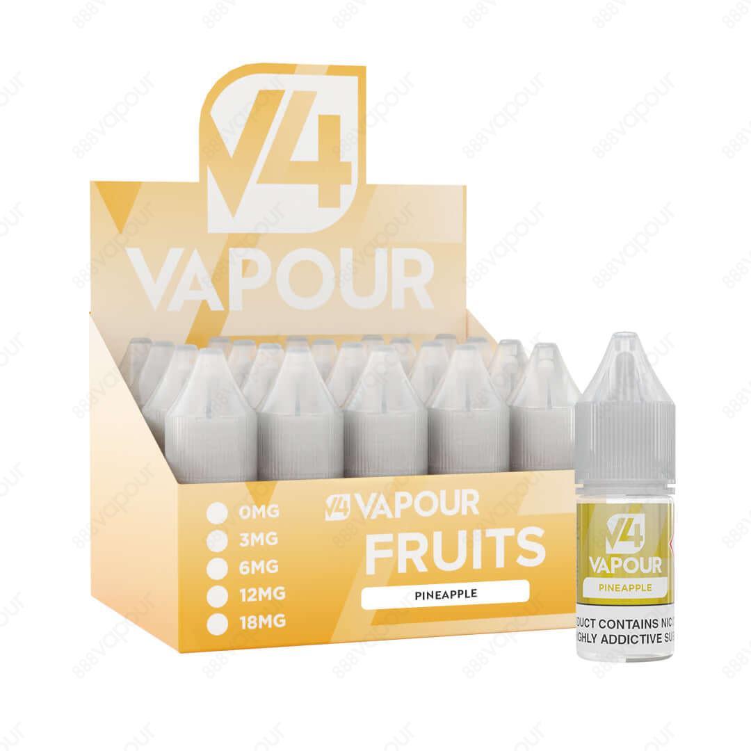 V4 Vapour Pineapple 10ml Freebase E-Liquid with box