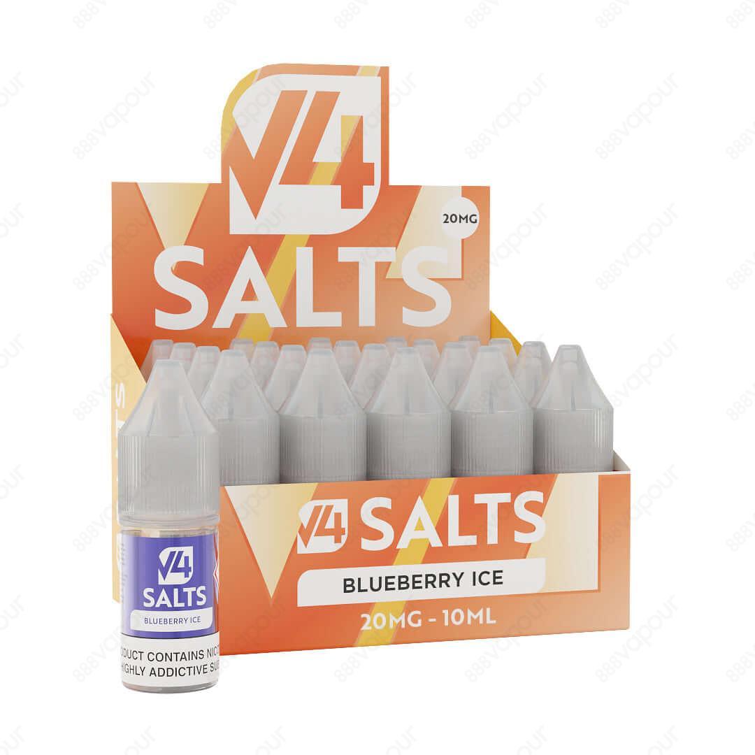 V4 Vapour Blueberry Ice 20mg Nicotine Salt E-Liquid with box