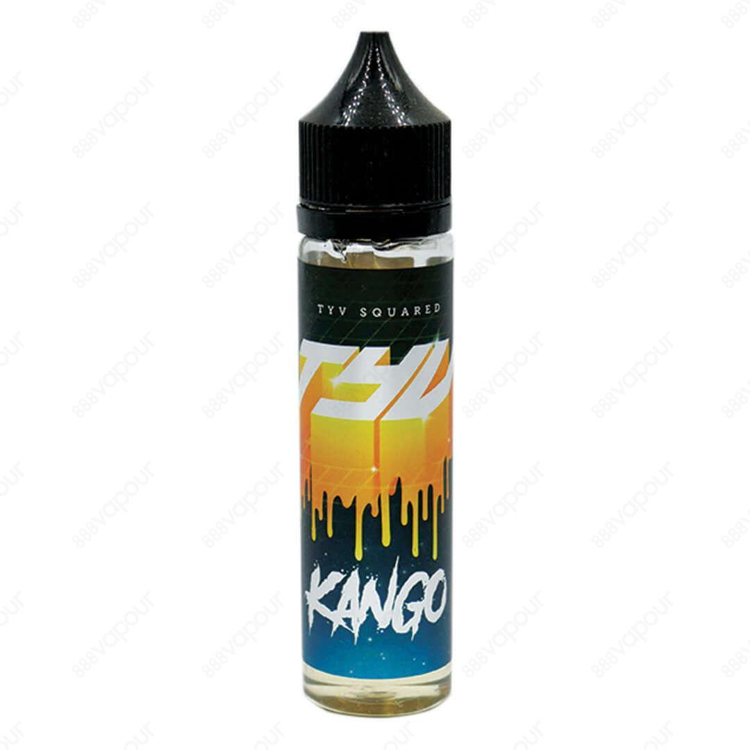 TYV Squared Kango E-Liquid | £9.99 | 888 Vapour | TYV Squared Kango e-liquid is a blend of mango and marshmallow. Kango by TYV Squared is available in a 100ml 0mg shortfill, with space to add two 10ml 18mg nicotine shots to create 120ml of 3mg strength e-