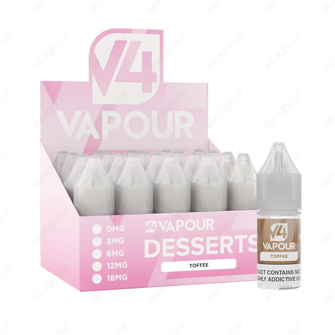 V4 Vapour Toffee 10ml Freebase E-Liquid with box