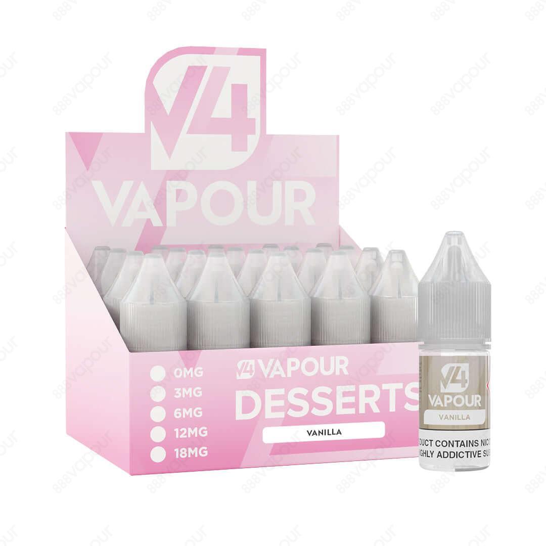 V4 Vapour Vanilla 10ml Freebase E-Liquid with box