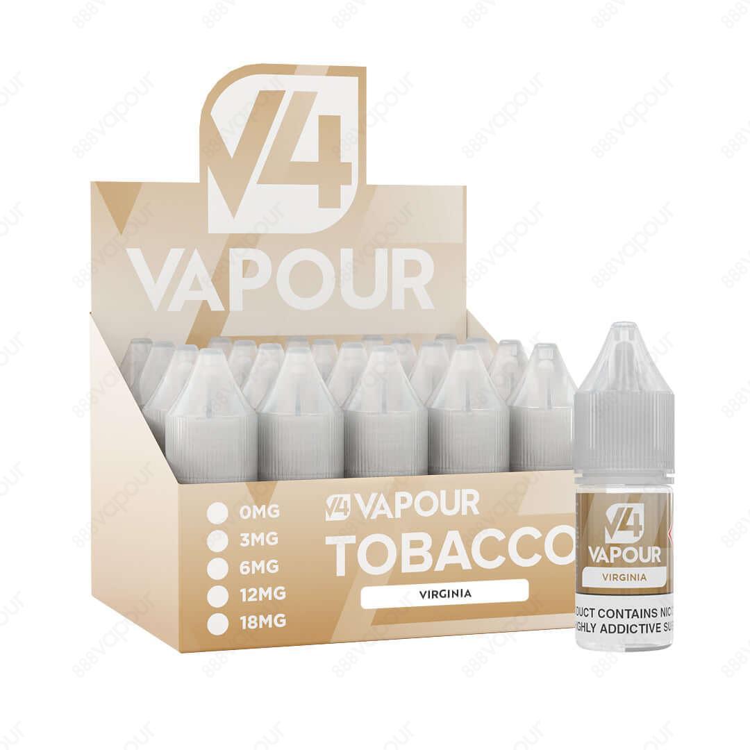 V4 Vapour Virginia 10ml Freebase E-Liquid with box