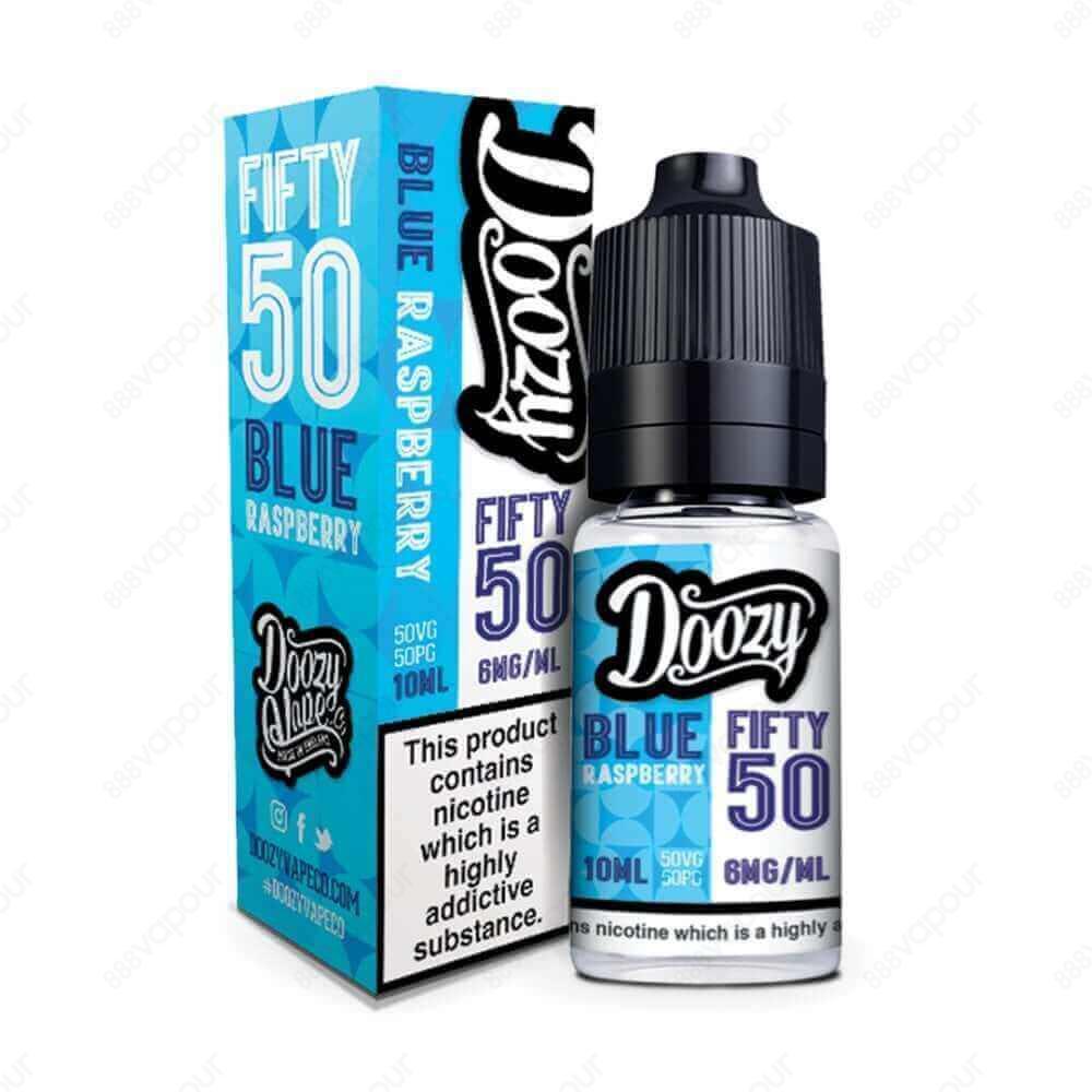 Doozy Vape Co Fifty 50 Blue Raspberry 10ml Nicotine Salt E-Liquid