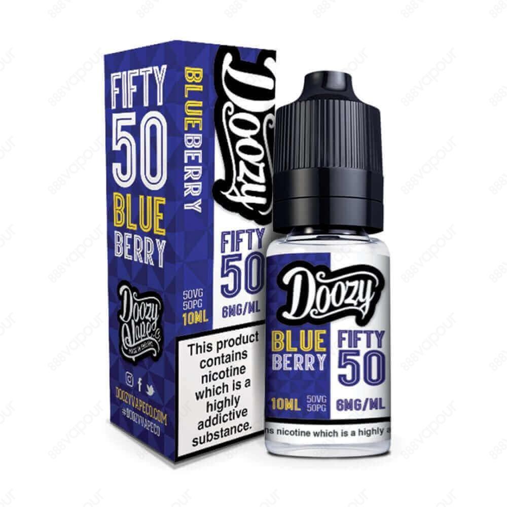 Doozy Vape Co Fifty 50 Blueberry 10ml Nicotine Salt E-Liquid